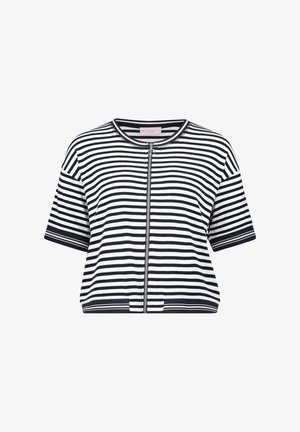 Betty Barclay, BETTY BARCLAY MIT REISSVERSCHLUSS SHIRTJACKE - Cardigan - weiß dunkelblau