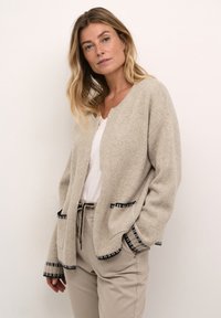Cream CRONIE - Neuletakki - string black
