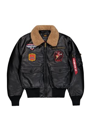 Alpha Industries, ALPHA INDUSTRIES MEN - BOMBER JACKETS G1 DEVILS BRIGADE FL - Giacca in similpelle - black