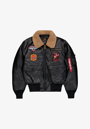 Alpha Industries, ALPHA INDUSTRIES MEN - BOMBER JACKETS G1 DEVILS BRIGADE FL - Giacca in similpelle - black