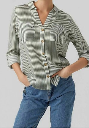 Blus - mottled green