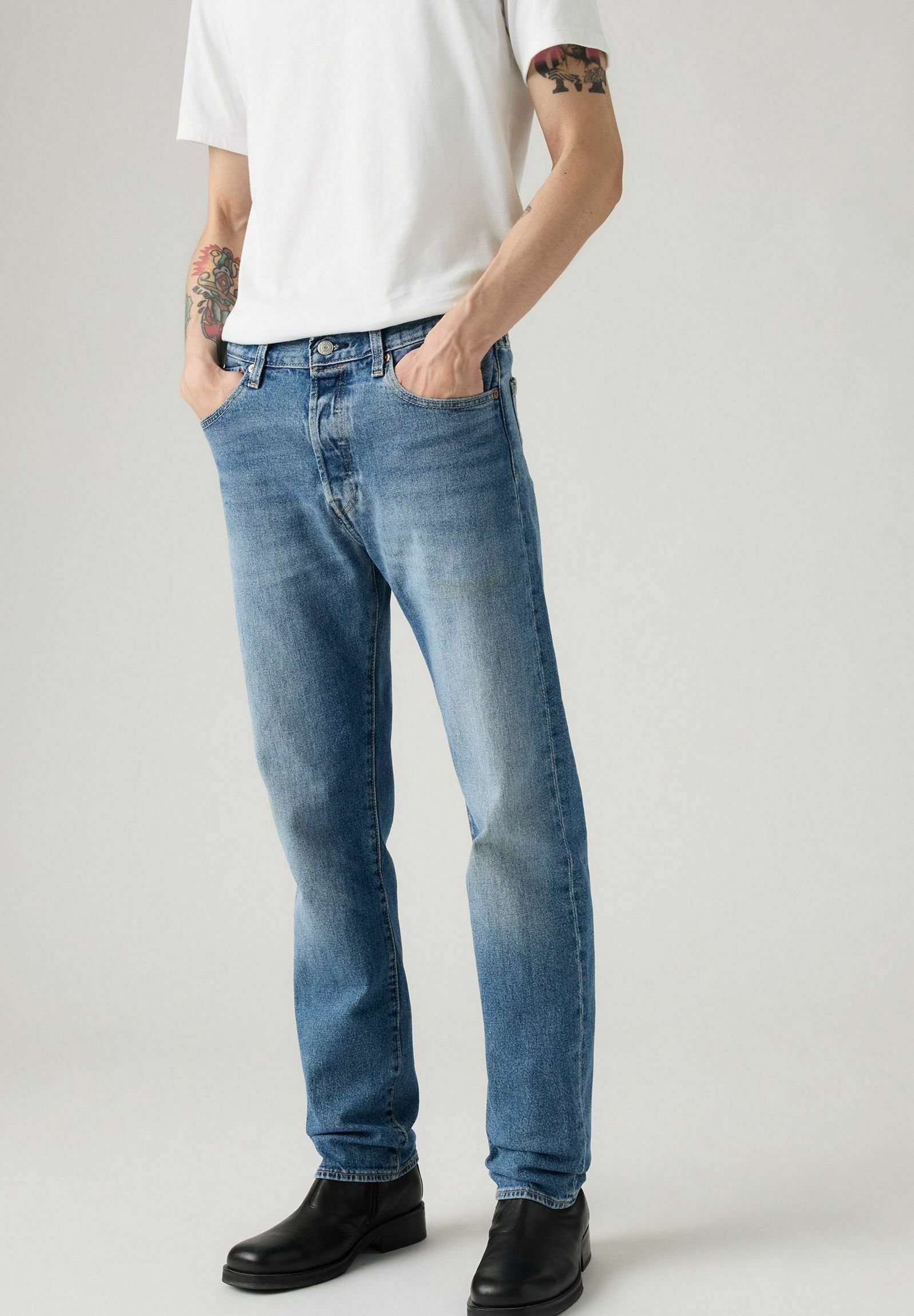 デニム/ジーンズ Levi's 501 SLIM TAPER RATS WARP Levi's® 501® SLIM TAPER - Straight leg jeans - me transfer/blauw
