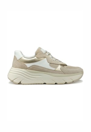 Trainers - white light taupe