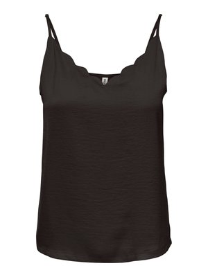 ONLY Carmakoma CARDEBBIE SINGLET WVN NOOS - Top - chocolate torte
