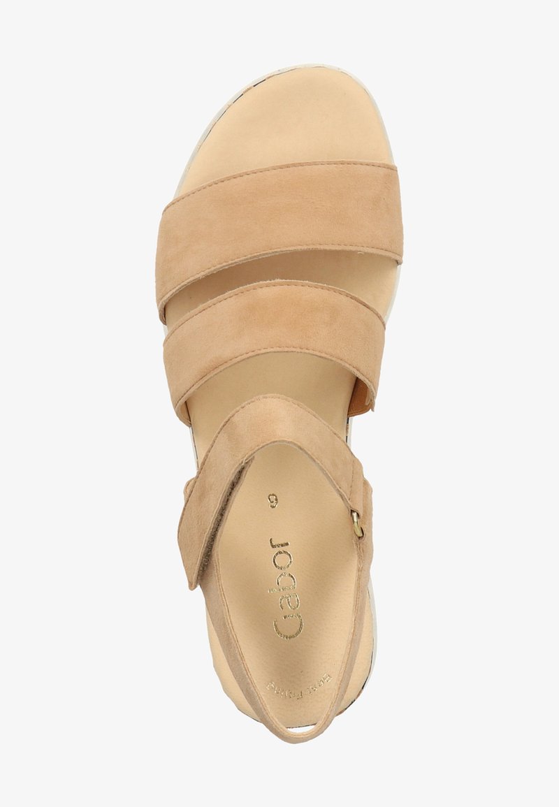 Gabor Sandalen Platform Sandals Caramel S Natur 12 Beige Zalando De