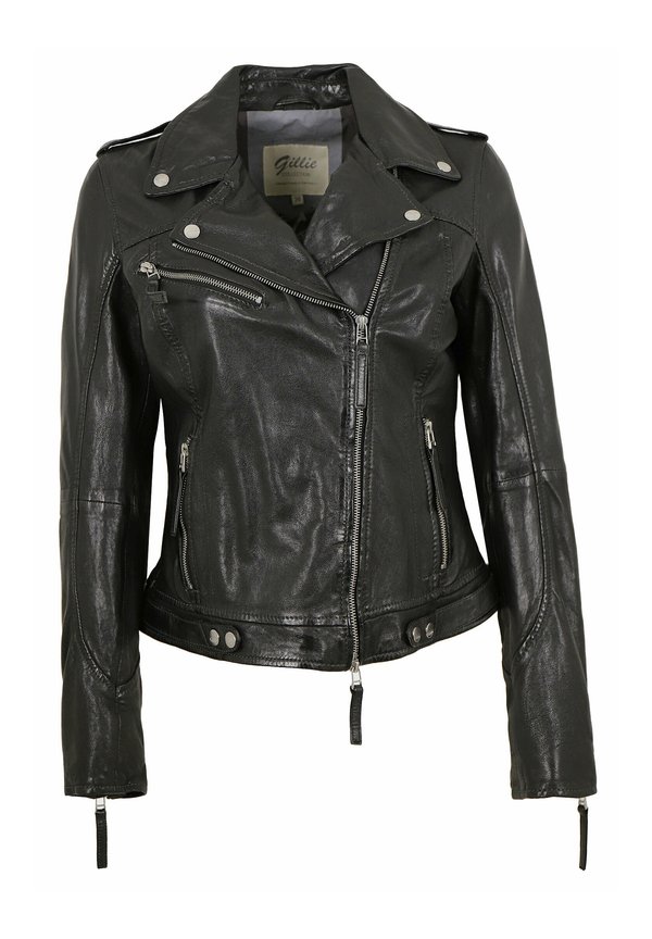 FREYA - Lederjacke - schwarz