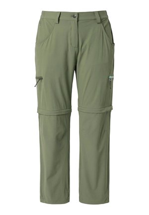 Ulla Popken, FUNKTIONSHOSE, BEINE ABNEHMBAR, MOSKITOSCHUTZ, ZIPPTASCHE - Stoffhose - olive green