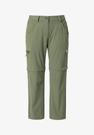 Ulla Popken, FUNKTIONSHOSE, BEINE ABNEHMBAR, MOSKITOSCHUTZ, ZIPPTASCHE - Stoffhose - olive green