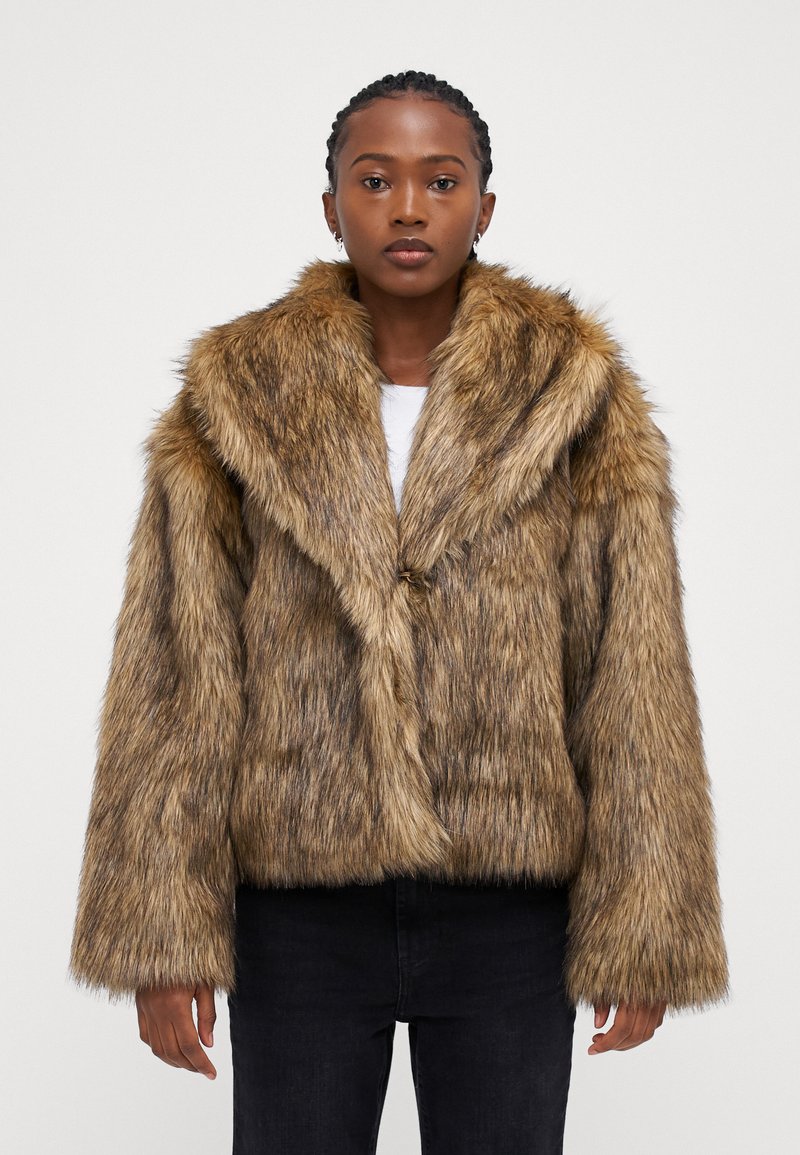 Gina Tricot Petite - Ziemas jaka - brown melange, Palielināt