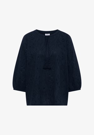 Cecil, 3/4-ARM BLUSE MIT SHIFFLEYMUSTER - Blouse - universal blue