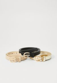 3 PACK - Vyö - black/gold-coloured/beige