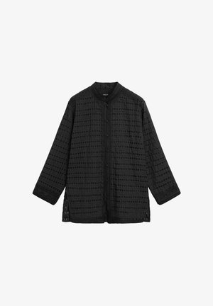 Massimo Dutti, FLOWING EMBROIDERED SHIRT - Overhemdblouse - black