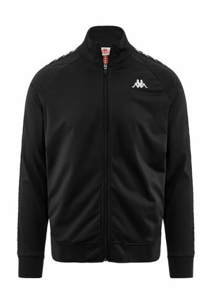 Felpa con zip - nero