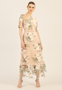 Apart BESTICKTES MIDI - Ballkleid - nude multicolor