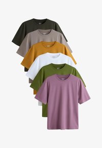 Nevybrané, white olive green stone purple yellow