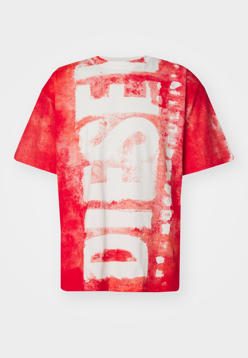 Diesel T-shirt print rood