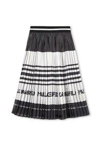 KARL LAGERFELD KIDS SKIRT - A-vonalú szoknya - black /charcoal grey