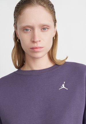CREW - Bluză de molton - dark raisin/white