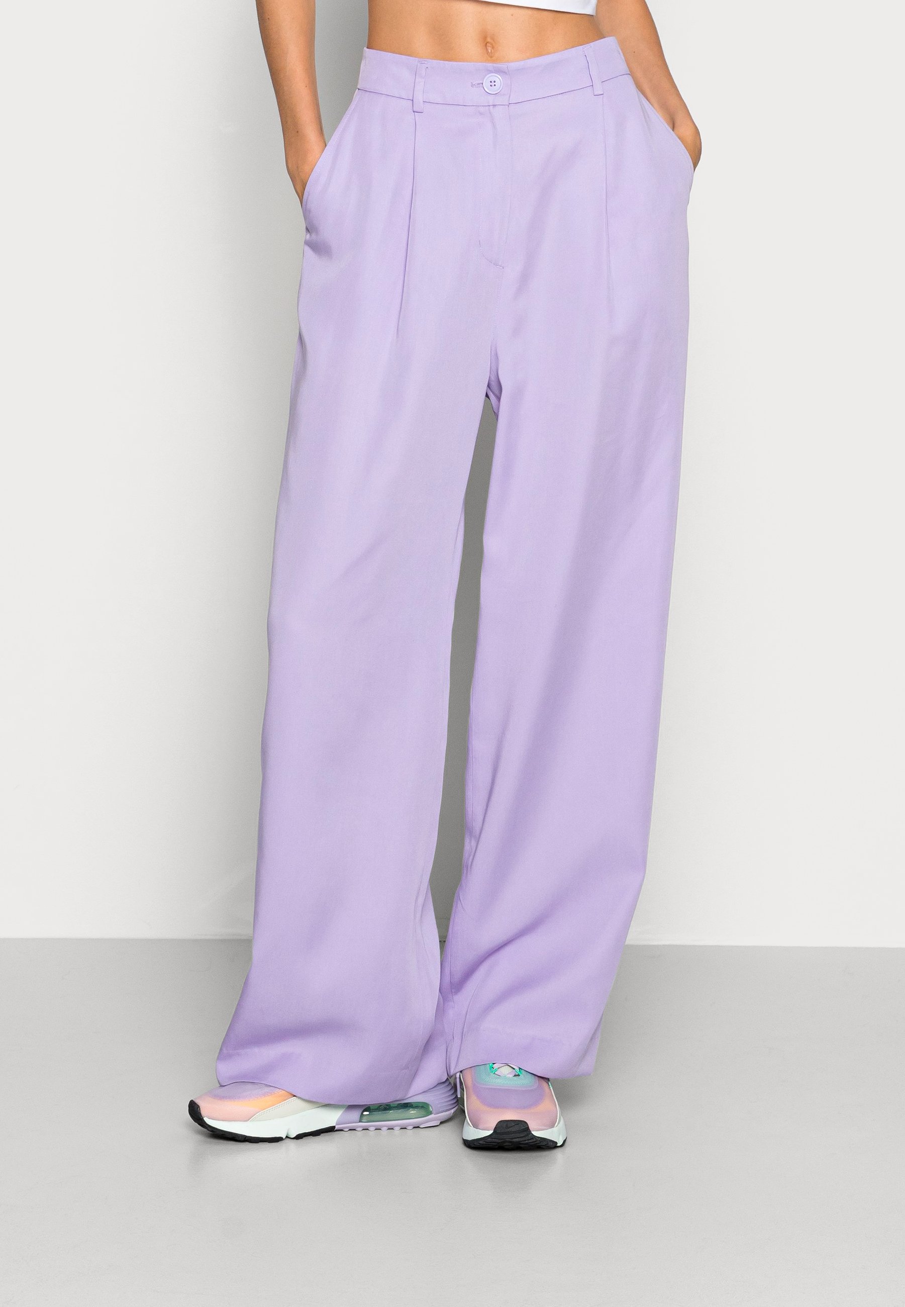 Monki Trousers - lilac - Zalando.co.uk