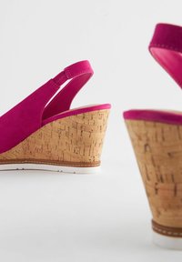Next FOREVER COMFORT BOW REGULAR WIDE FIT - Korkeakorkoiset sandaalit - pink
