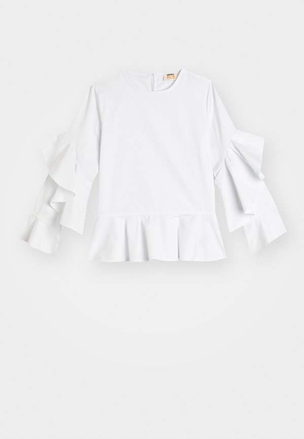 CREW NECK RUFFLE  - Bluse