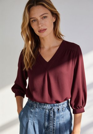 More & More, MORE & MORE ELEGANTE, FLIESSENDE 3/4 ARM-BLUSE - Blouse - ruby orchid