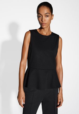 SLIM FIT FINE - Top - black