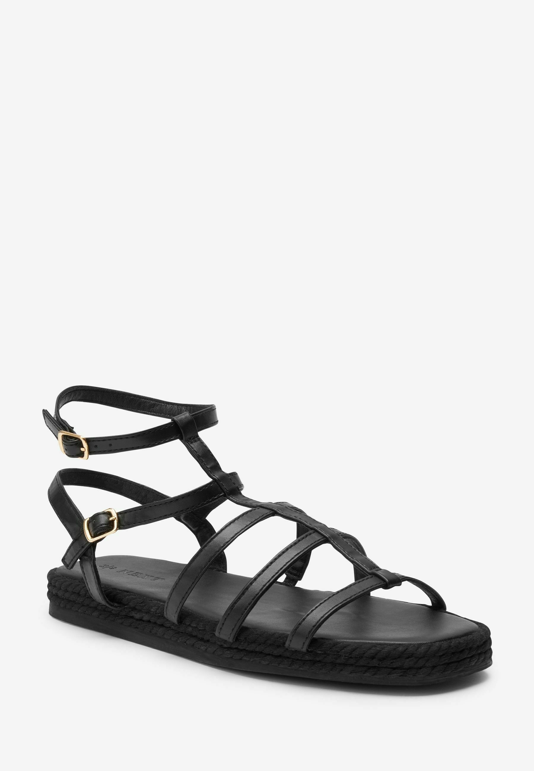 Next FOREVER COMFORT ROPE GLADIATOR - Sandalen - black/zwart - Zalando.nl