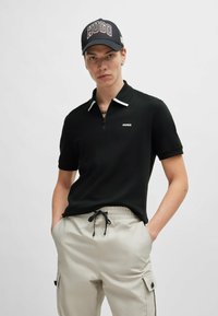 HUGO - DALOMINO - Poloshirts - black one Miniaturebillede 1