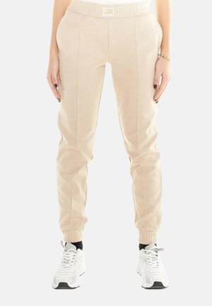 LEONE 1947, WOMAN PANTS WITH ELASTIC BOTTOM CHIC BOXING - Pantalon de survêtement - beige