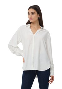 Terranova CON COLLETTO E SCOLLO A V - Camicia - bianco lana