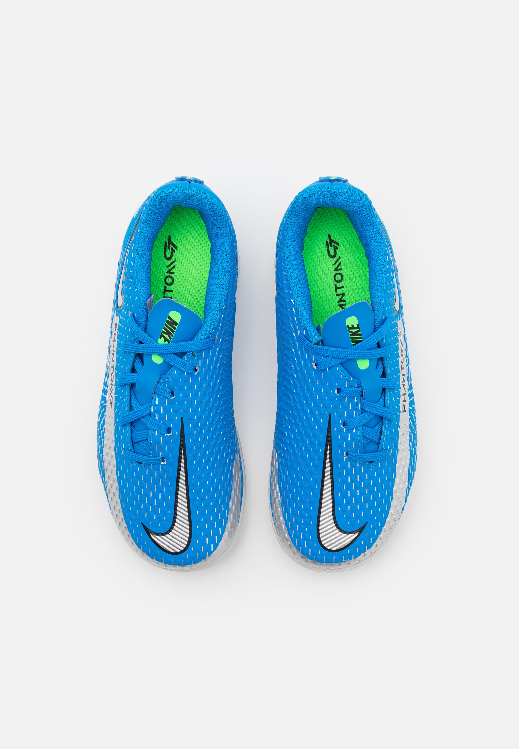 Nike Performance JR PHANTOM GT ACADEMY IC UNISEX - Botas de fútbol sin  tacos - photo blue/metallic silver/rage green/azul - Zalando.es