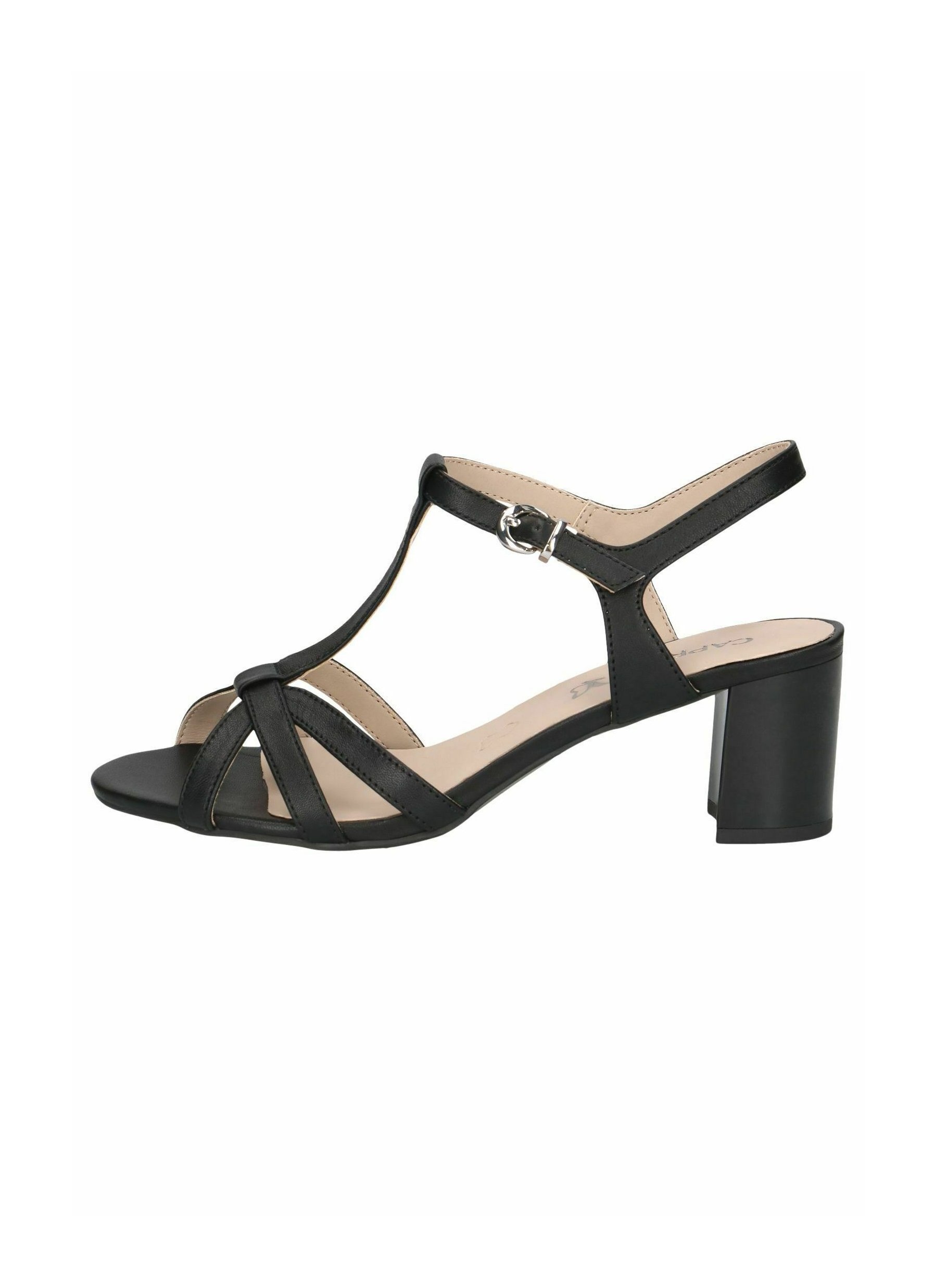 Caprice Sandale cu toc - black nappa/negru - Zalando.ro