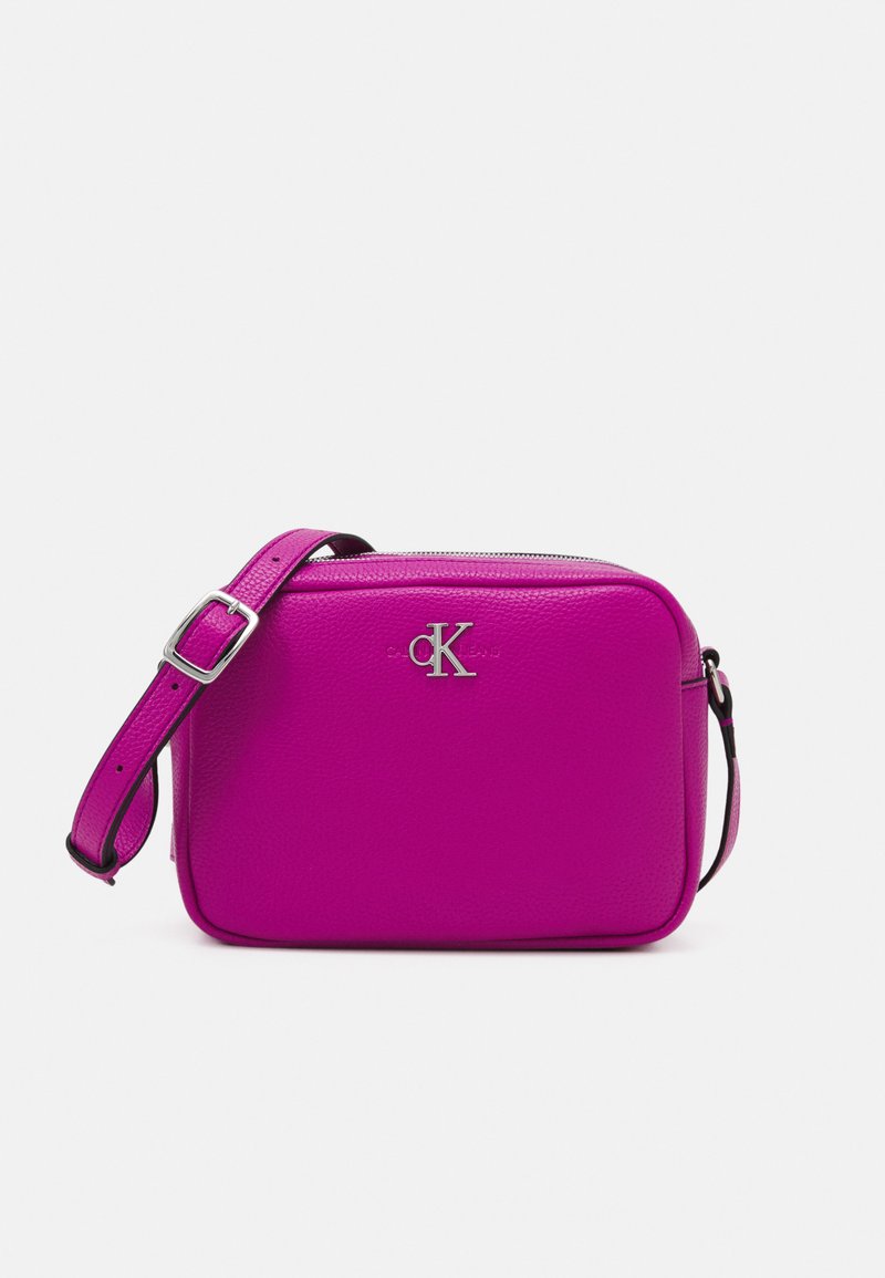 Calvin Klein DOUBLE ZIP CROSSBODY Umhängetasche purple/flieder