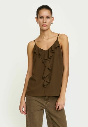 SRFRIDA FRILL - Top - sepia