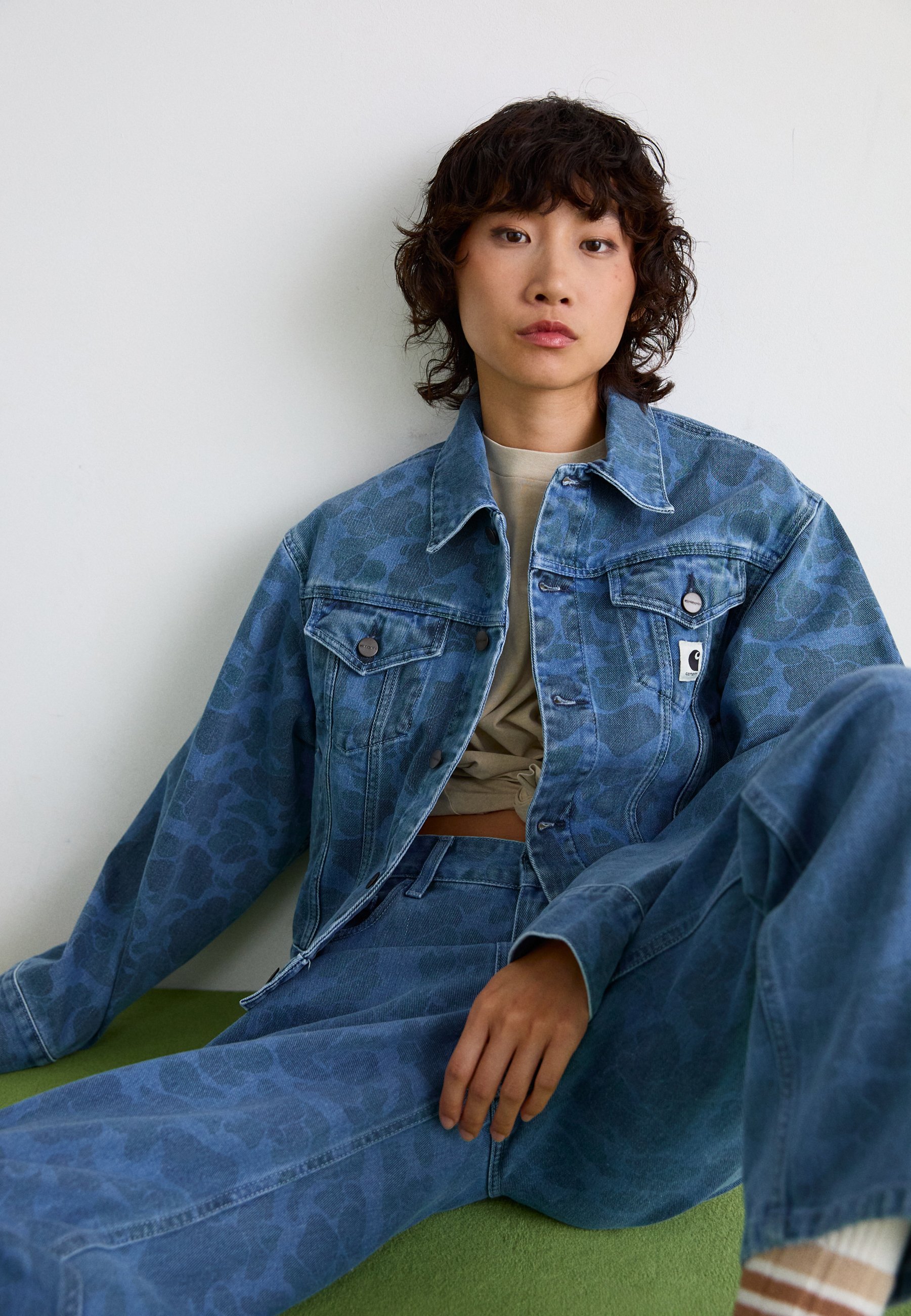 Carhartt WIP DUCK ORELL JACKET - Denim jacket - blue bleached/blue
