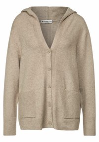 Street One HOODIE MIT KAPUZE Strickjacke beige/sand Zalando