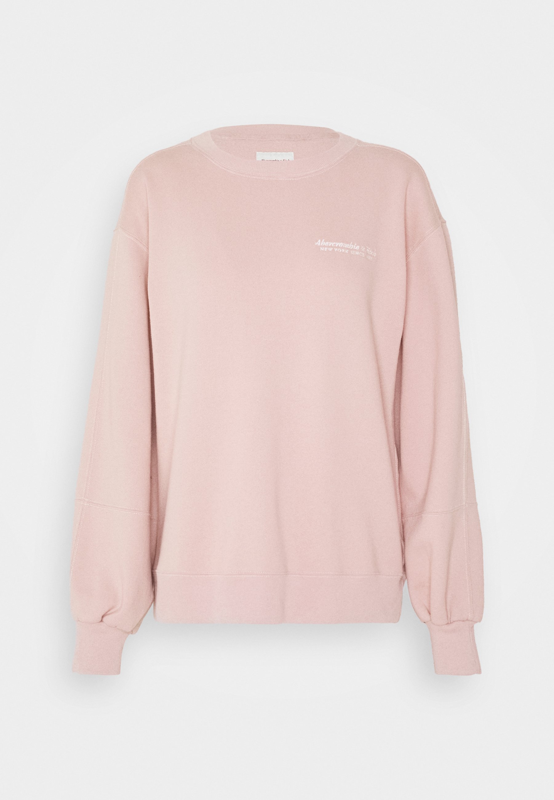 Abercrombie & Fitch ITALICS SEAMED LOGO CREW Sweatshirt MANGO Sweatshirt Damen Altrosa Größe S in 2020 | Sweatshirt