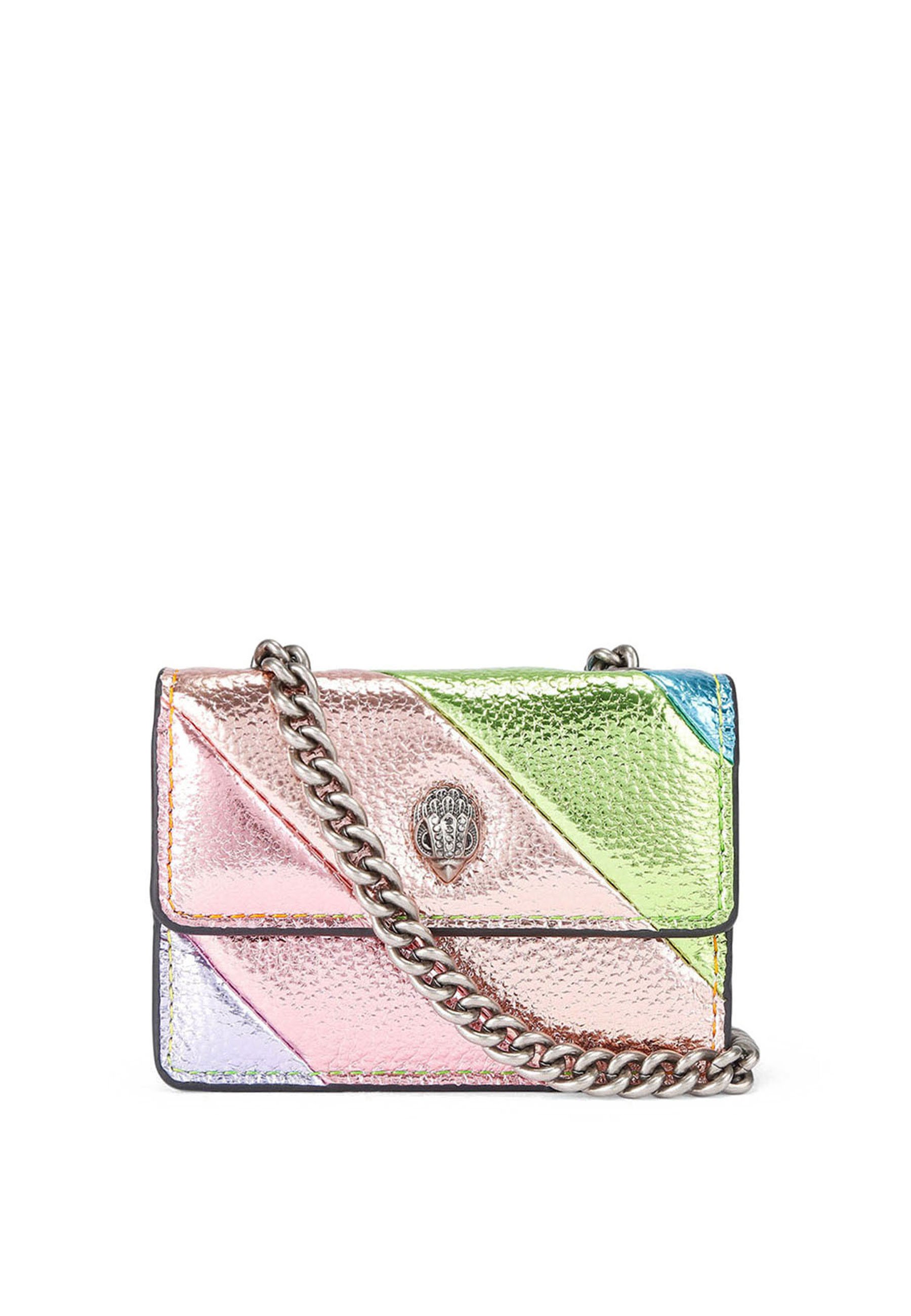 WALLET bag＋POCKET shoulder／グレー×ネオンピンク WALLET bag＋POCKET shoulder／グレー×ネオンピンク Kurt Geiger