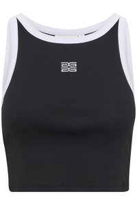 DREW CONTRAST LOGO - Tops - black