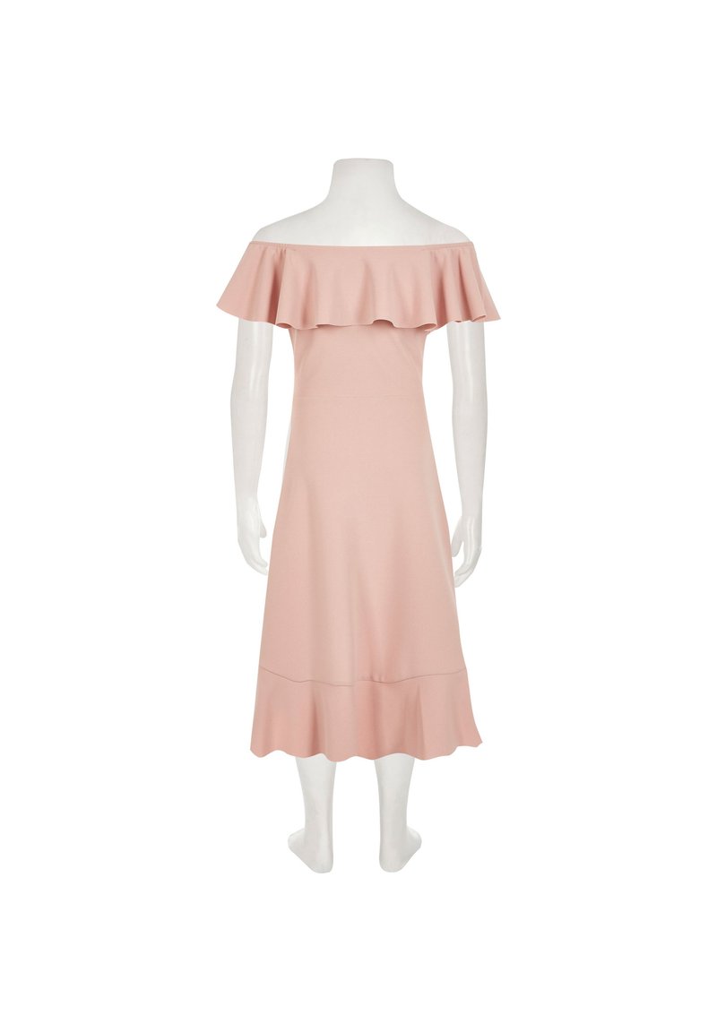 strapless open back dress MARIN STRAPLESS FEATHER SEQUIN MINI DRESS IN HOT PINK – AIIZIE main image 1