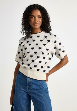 T-shirts print - beige melange