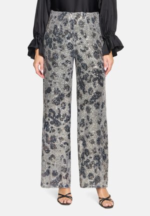 IM GLITZER-LOOK - Broek - beige taupe