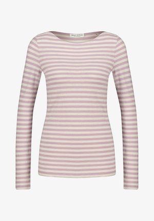 LONG SLEEVE BOAT NECK STRIPED - Long sleeved top - lila
