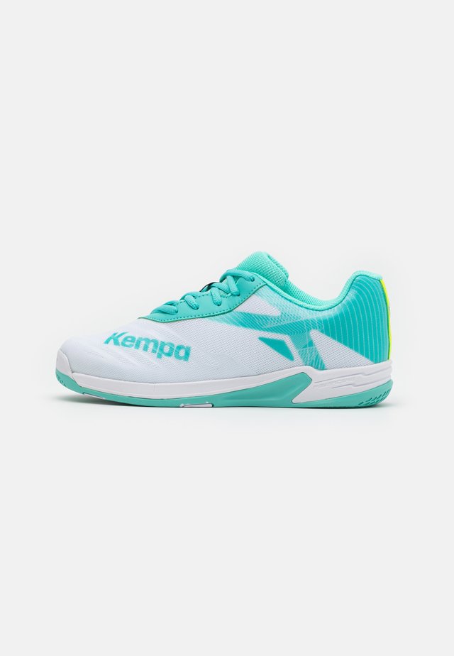 WING 2.0 JUNIOR UNISEX - Handbalschoenen - white/turquoise