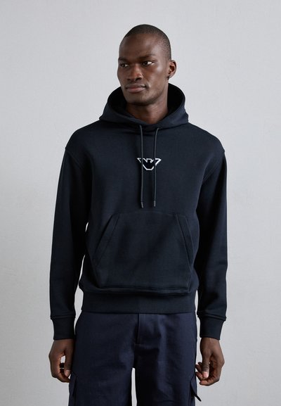 Emporio Armani FELPA - Kapucnis pulóver - blu navy