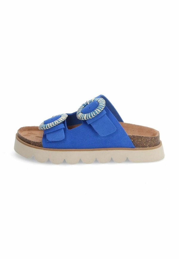 SANDY SLAP - Pantolette flach - bleu
