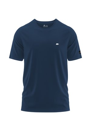 FORSBERG, FORSBERG T-SHIRT MIT KLEINEM GUMMI-PATCH - T-shirt basic - navy