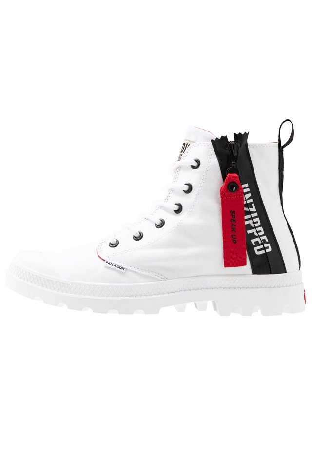 PAMPA UNZIP - Bottines à lacets - white