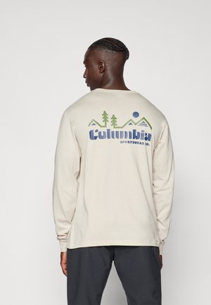 Columbia CSC™ SEASONAL LOGO LS TEE - Camiseta de manga larga - dark stone/peaked badge